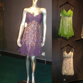 07207--- Sexy Chiffon Spaghetti Strap Cocktail Dress