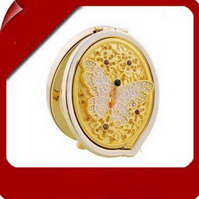 Free Shipping Double-sided Mirror Butterfly Make Up Mirror Gift Set Valentine's Day Gift/birthday Gift/wedding Gift