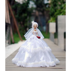 1set(4style) Free Shipping Handwork Cute Beautiful Bride Wedding Baby Home Decoration Wedding Gift