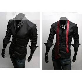 New Arrival Men's Casual Slim Fit Dress Shirts / Men's Long Sleeve Shirts Free Shipping