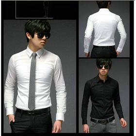 Free Shipping Wholesale Fashion Male Shirts Men's Long Sleeve Shirt Business Casual Shirt Stylish Shirt 5pcs/lot
