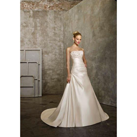 A LINE Wedding Dresses Bridal Gowns,Style:011 Beautiful Designers Strapless