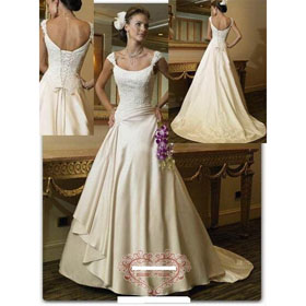 Free Shipping Custom Made Luxury A Line Wedding Dresses Bridal Dresses .21