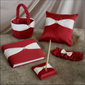 Free Shipping Wedding Decoration West Set/red&white West Set/wedding Favor/ Wedding Gift