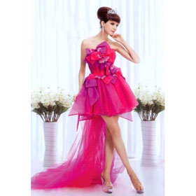 Afers Special Cocktail Dress,with Long Trailing Back Style Free Shipping NO.WY338-1