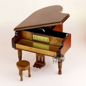 EMS FreeShipping! D86# Birthday / Valentine's Day Gift / Wedding Gifts Wooden Piano Music Box