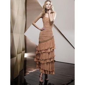 Free Shipping 100%gurantee Ruffle Strapless Asymmetrical Cocktail Dress/evening Dresses/wedding Bridesmaid Gowns/wedding Dresses