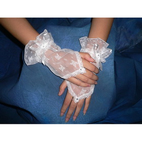 Free Shipping Short Glove Lace Glove Bridal Accessories Lace Glove Wedding Dress Glove Bridal Glove