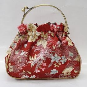 T58 Wholesale Silk Flower Lady Handmade Silk Handbag Evening Bag Purse Lover Wedding Gift