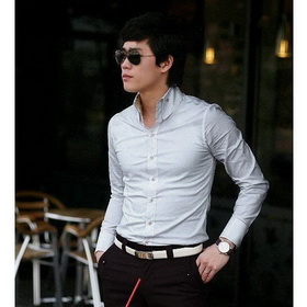 Hot Slae Fashion French Men's T-shirt, Jacquard Supply Temperament Colored Shirt, Slim Pattern Tshirt MT02-9