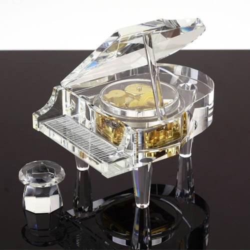 High Quality Crystal Piano Music Box Wedding Gifts