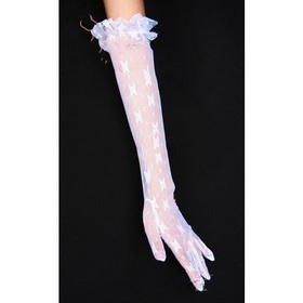 / Beige #16 Wedding Gloves / Dress Gloves / Banquet Gloves / Bridal Glove / Short Gloves/White