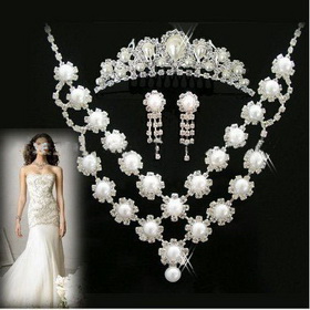 Free Shipping Fashion Crystal Bridal Necklace Wedding Jewelry