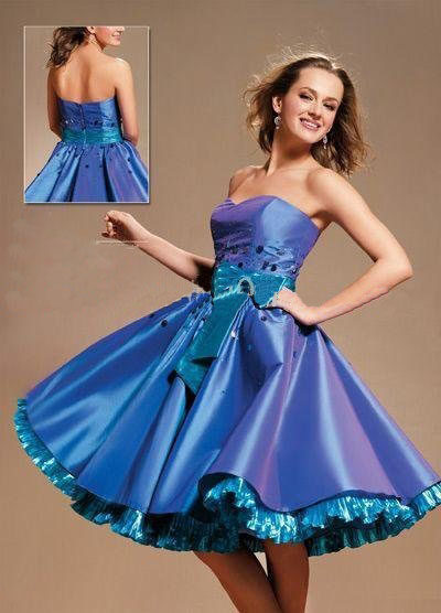Ball Gown Strapless Knee-Length 2009 Women's Cocktail Dresses SKU620025