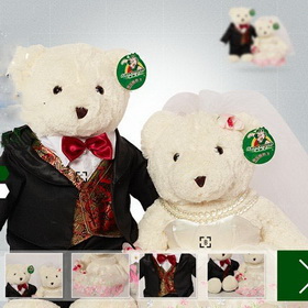 10pcs 100%cotton 50cm Wedding Teddy Bears&wedding Gift(a Pair)