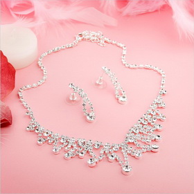 Bridal Accessories - Beautiful Bridal Jewelry Bridal Diamond Necklace Diamond Necklace Necklace Full Free Shipping