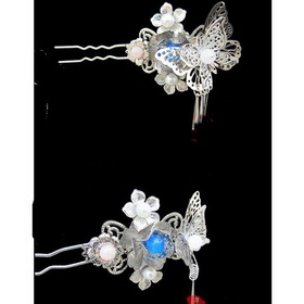 Free Shipping Fashion and Cute Hair Accessory Bobby Pin Model U with Flowers Hairpin/hair Accessory
