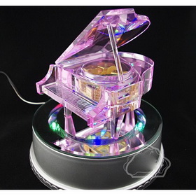 D94# Crystal Piano Music Box + LED Base Birthday / Valentine's Day Gift / Wedding Gift