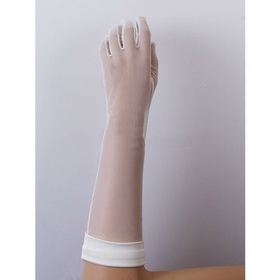 Free Shipping Voile Elbow Wedding Bridal Gloves 999WG0126