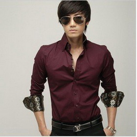Wholesale 2011 New Men's Shirts / Slim Shirt / Long Sleeve Shirt