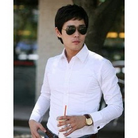 Men Shirt/ Business Long Sleeve Shirt/ Cotton Long Sleeve Shirt Free Shipping/ 2010 Man Fashion and Cheapest Shirt/cotton Shirt