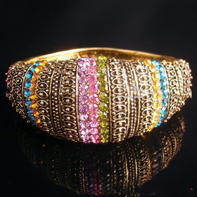 Hot Accessories Jewelry Bangle Cuff With Superior Rhinestone Best Gifts For Women + Free Shipping (BL4057)