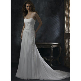 FAST FREE SHIPPING! Hot and Sexy Strapless Slim Line Wedding Dresses!