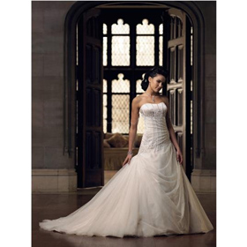 A Line Sweetheart Taffteta Wedding Dress