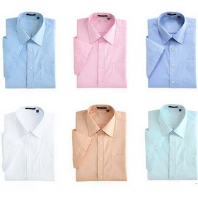 Free Shipping,Free Shipping,men's Delicate Contracted 100% Cotton Iron Free Short-sleeved Shirts,6colors,wholesale 5pcs/lot