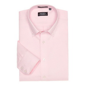 Vancl Button Down Oxford Dress Shirt Pink