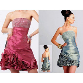 Fast Freeshipping Hot Sale Elegant Sexy Beaded Taffeta Cocktail Dresses