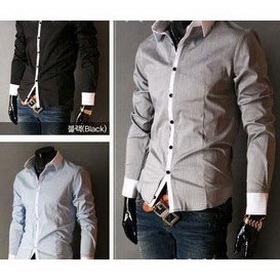 Wholesale---2011 Spring/Summer Men's Casual Fashion Long-sleeved Shirt