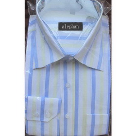 Free Shipping! 100%Cotton Stripe Men Shirt With Special Collar