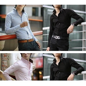 Hot Sale Fashion Men's Tshirt,luxurious Satin Tshit,cotton Shirtmaterial Inside The Triangle Collar Shirt Design Slim, M,- XXXL