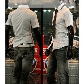 New Arrival Men's Casual Slim Fit Dress Shirts / Men's Short Sleeve Shirts Free Shipping