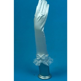 Pretty Satin Bridal Gloves