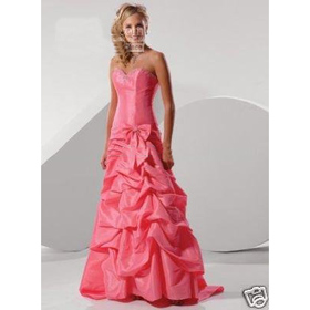 Sexy Strapless Pink Satin A Line Wedding Dresses Customer Made Cheap Wedding Gowns JHS-299