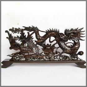 Redwood Crafts / Wood / Dragon and Phoenix / Wedding Gift / Wedding Gift Decoration