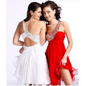 Free Shipping TLF462 Fashion Chiffon Beaded Cocktail Dress