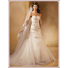 2011Hot Sexy New Satin Embroidery Wedding Dress Wedding Sleeveless All Size