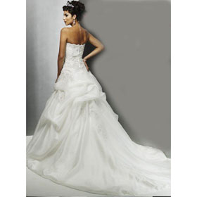 Free Shipping 2011 New Wedding Dress Cheap Wedding Trade / High-end European and American Wedding / Organza / Tube Small Care Ta