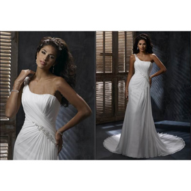 2011 Exclusive Informal Beach Wedding Dress Style: WDV0065