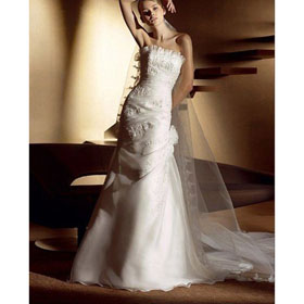 2011 Newest Best Selling Sexy Organza Wedding/bridal Dress WD-894 Free Shipping