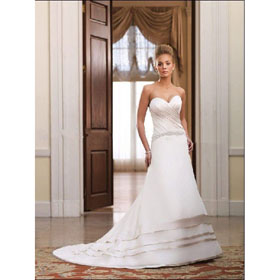 Free Shipping Stunning Bridal Court Train Wedding Dresses1831