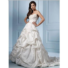 2011 ==6666 Strapless Bridal Gown Dress Chiffon Wedding