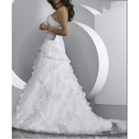 Free Shipping 100%new White Color Wedding Clothes Dance Party Clothes Wedding Dress, Wedding Apparel
