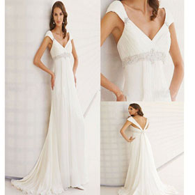Off-shoulder Wedding /evening Dress Silk Sl-26