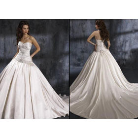 Free Shipping Wholesale - Classic 2011 Handmade-Sexy Elegant Bridal Fitted Wedding