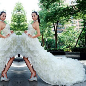 Free Shipping.Hot Sale!Princess Wedding Dress,bride Wedding Dresses,Bride Dresses,1lot=1pcs.Trailing Wedding,lady Wedding Dress