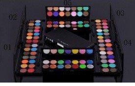 Free Shipping 14 Colors Palette Eyeshadow/Eye Shadow with Mirror (28 Pcs/lot) 7 Colors!
